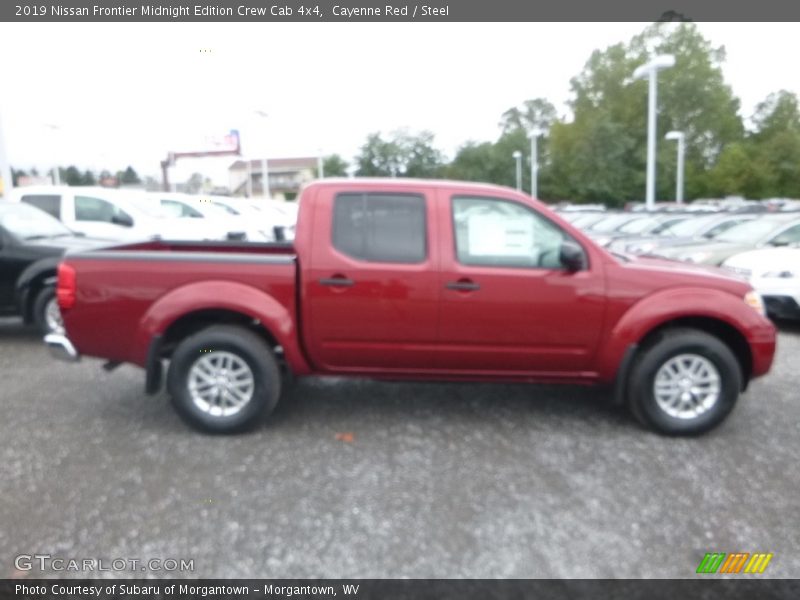 Cayenne Red / Steel 2019 Nissan Frontier Midnight Edition Crew Cab 4x4