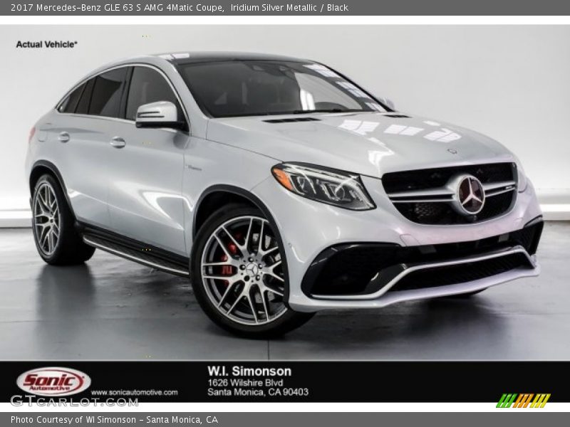 Iridium Silver Metallic / Black 2017 Mercedes-Benz GLE 63 S AMG 4Matic Coupe