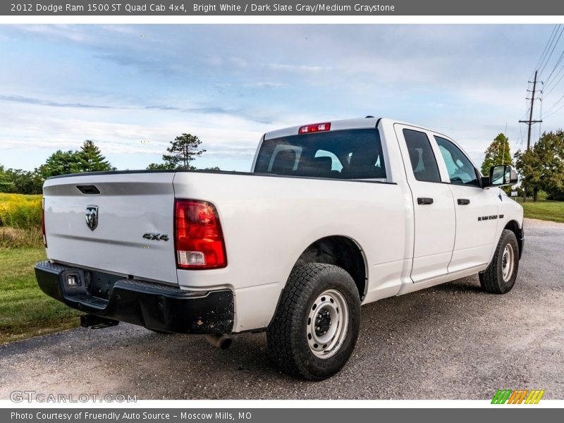 Bright White / Dark Slate Gray/Medium Graystone 2012 Dodge Ram 1500 ST Quad Cab 4x4