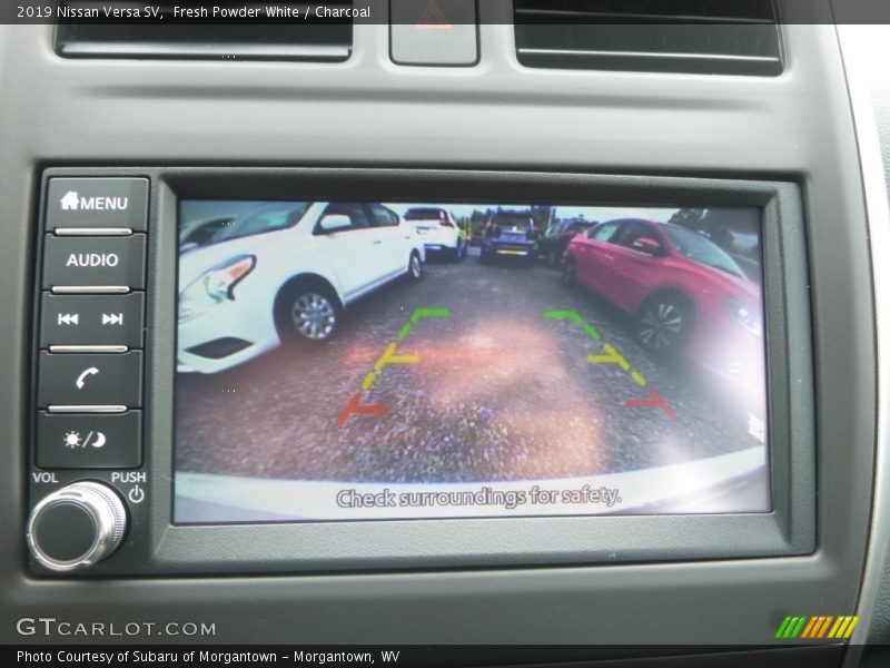 Fresh Powder White / Charcoal 2019 Nissan Versa SV