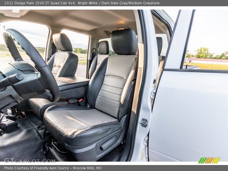 Bright White / Dark Slate Gray/Medium Graystone 2012 Dodge Ram 1500 ST Quad Cab 4x4