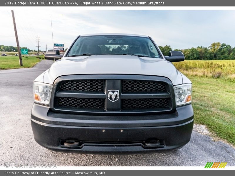 Bright White / Dark Slate Gray/Medium Graystone 2012 Dodge Ram 1500 ST Quad Cab 4x4