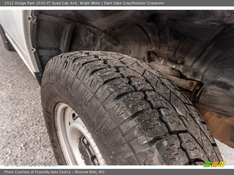 Bright White / Dark Slate Gray/Medium Graystone 2012 Dodge Ram 1500 ST Quad Cab 4x4