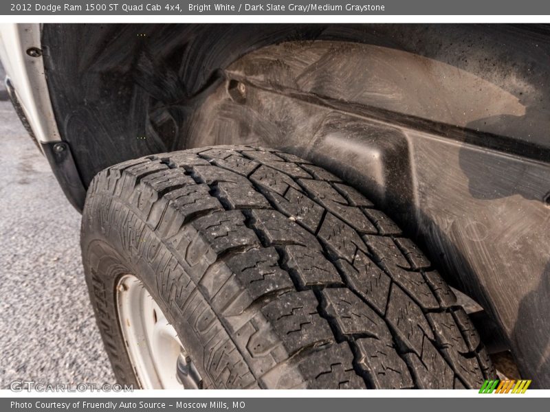 Bright White / Dark Slate Gray/Medium Graystone 2012 Dodge Ram 1500 ST Quad Cab 4x4