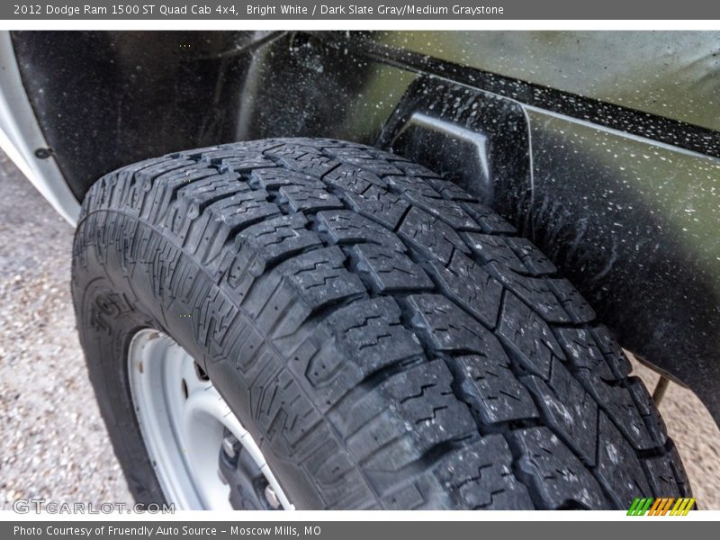 Bright White / Dark Slate Gray/Medium Graystone 2012 Dodge Ram 1500 ST Quad Cab 4x4
