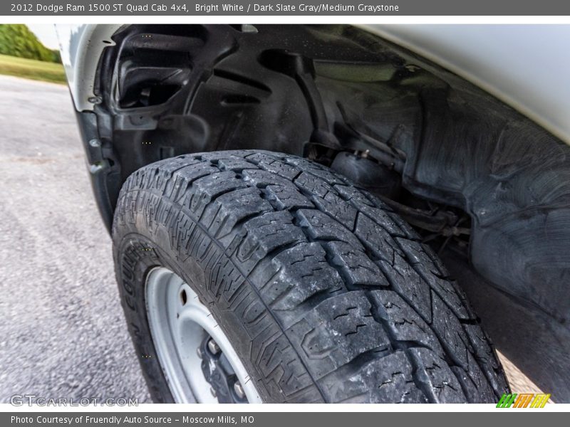 Bright White / Dark Slate Gray/Medium Graystone 2012 Dodge Ram 1500 ST Quad Cab 4x4