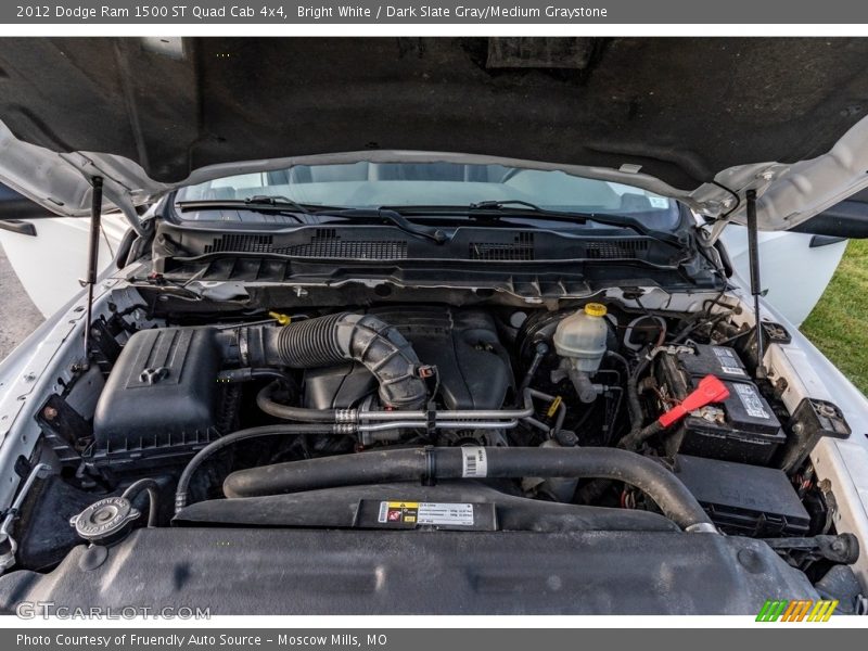 Bright White / Dark Slate Gray/Medium Graystone 2012 Dodge Ram 1500 ST Quad Cab 4x4