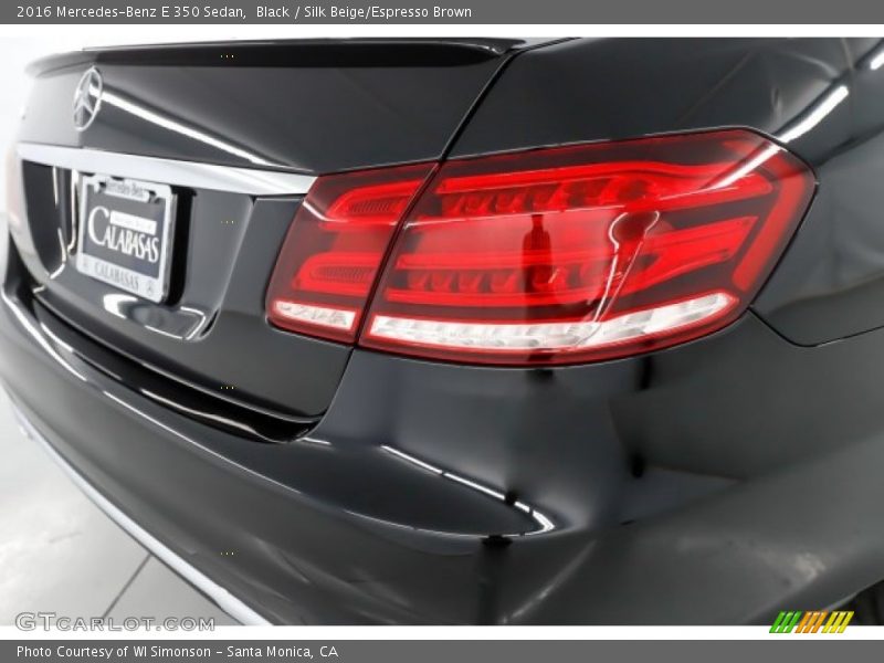 Black / Silk Beige/Espresso Brown 2016 Mercedes-Benz E 350 Sedan