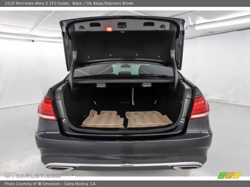 Black / Silk Beige/Espresso Brown 2016 Mercedes-Benz E 350 Sedan