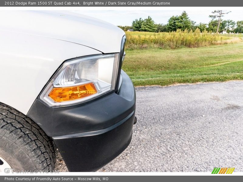 Bright White / Dark Slate Gray/Medium Graystone 2012 Dodge Ram 1500 ST Quad Cab 4x4