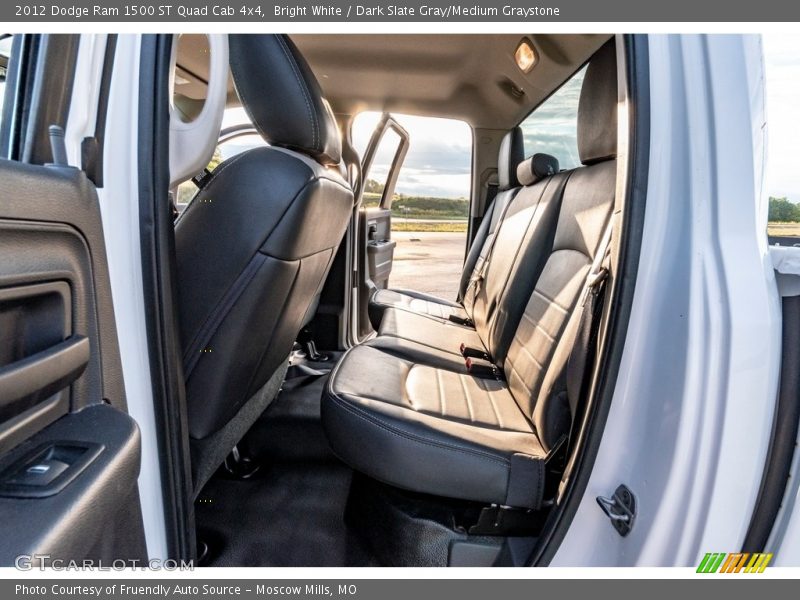 Bright White / Dark Slate Gray/Medium Graystone 2012 Dodge Ram 1500 ST Quad Cab 4x4