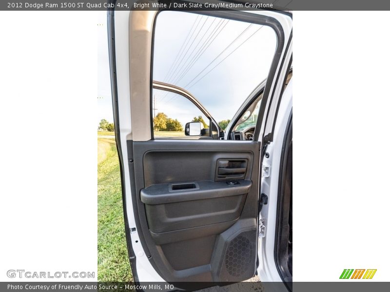 Bright White / Dark Slate Gray/Medium Graystone 2012 Dodge Ram 1500 ST Quad Cab 4x4