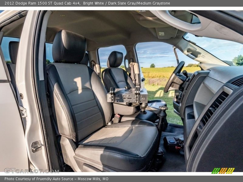 Bright White / Dark Slate Gray/Medium Graystone 2012 Dodge Ram 1500 ST Quad Cab 4x4