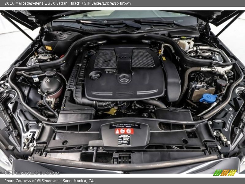 Black / Silk Beige/Espresso Brown 2016 Mercedes-Benz E 350 Sedan