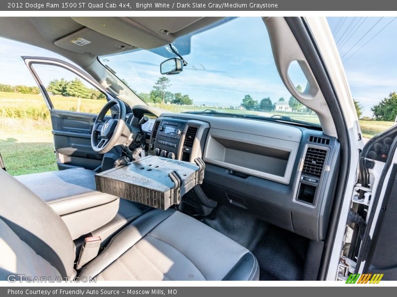 Bright White / Dark Slate Gray/Medium Graystone 2012 Dodge Ram 1500 ST Quad Cab 4x4