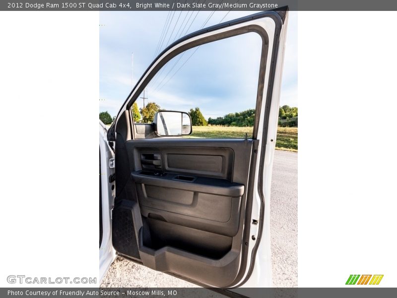 Bright White / Dark Slate Gray/Medium Graystone 2012 Dodge Ram 1500 ST Quad Cab 4x4