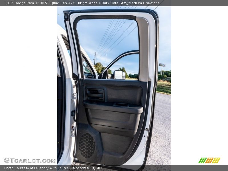 Bright White / Dark Slate Gray/Medium Graystone 2012 Dodge Ram 1500 ST Quad Cab 4x4
