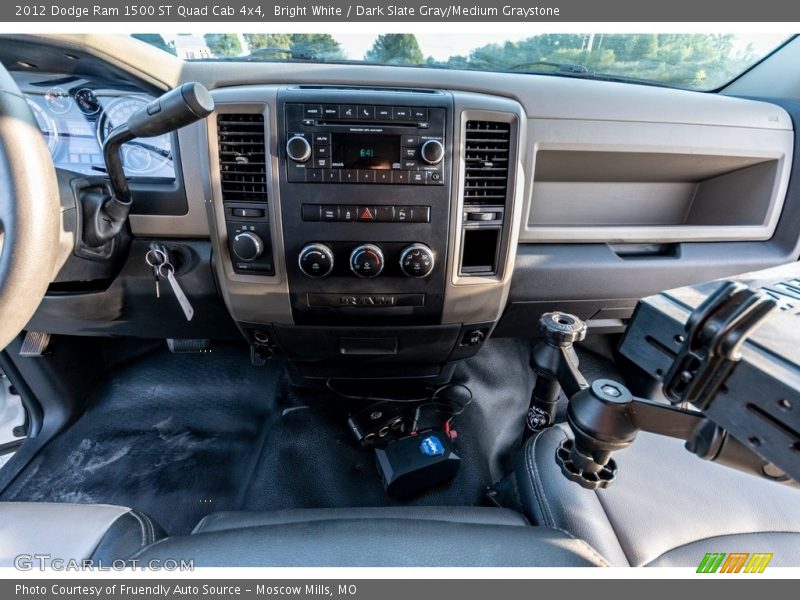 Bright White / Dark Slate Gray/Medium Graystone 2012 Dodge Ram 1500 ST Quad Cab 4x4