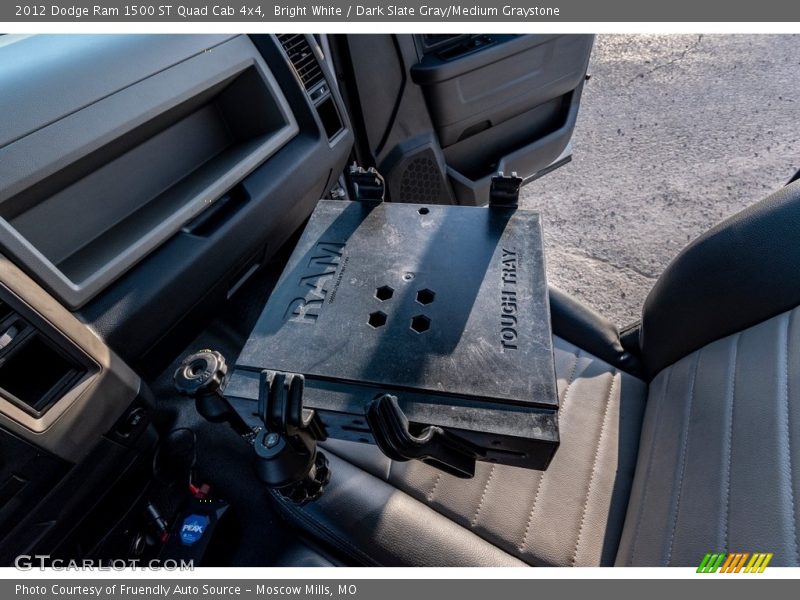 Bright White / Dark Slate Gray/Medium Graystone 2012 Dodge Ram 1500 ST Quad Cab 4x4