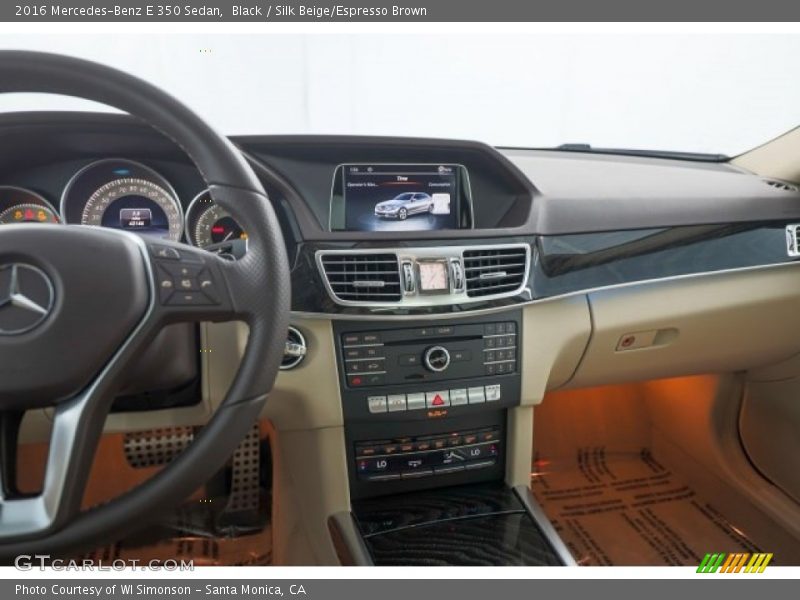 Black / Silk Beige/Espresso Brown 2016 Mercedes-Benz E 350 Sedan