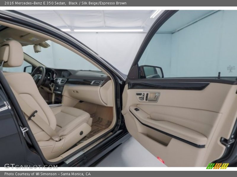 Black / Silk Beige/Espresso Brown 2016 Mercedes-Benz E 350 Sedan