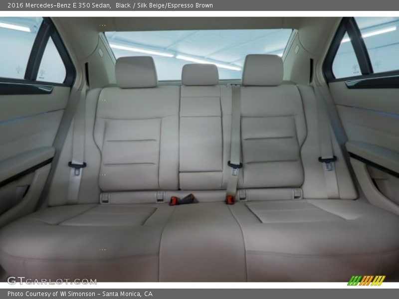 Black / Silk Beige/Espresso Brown 2016 Mercedes-Benz E 350 Sedan