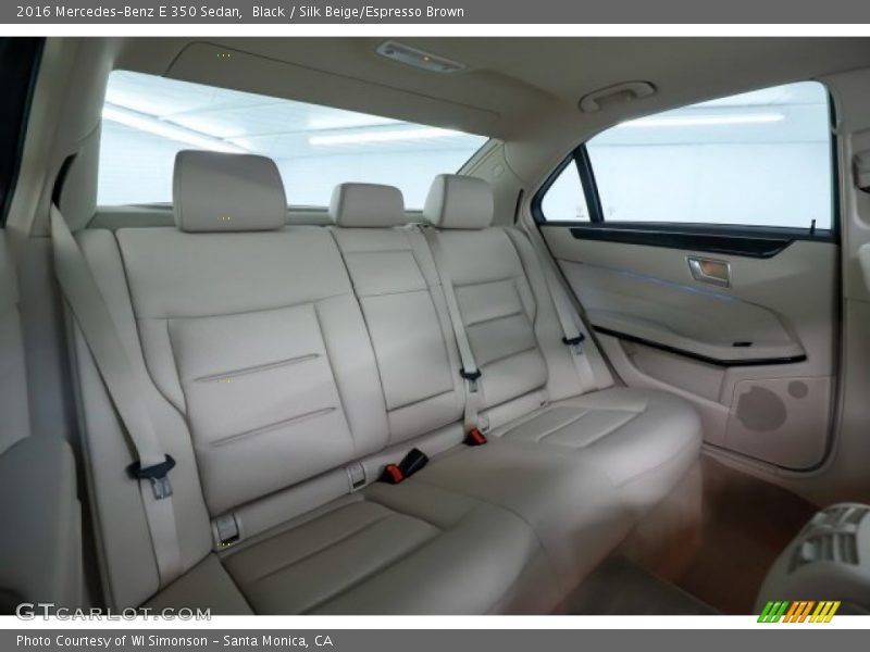 Black / Silk Beige/Espresso Brown 2016 Mercedes-Benz E 350 Sedan