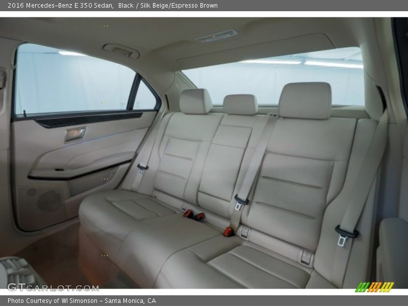 Black / Silk Beige/Espresso Brown 2016 Mercedes-Benz E 350 Sedan