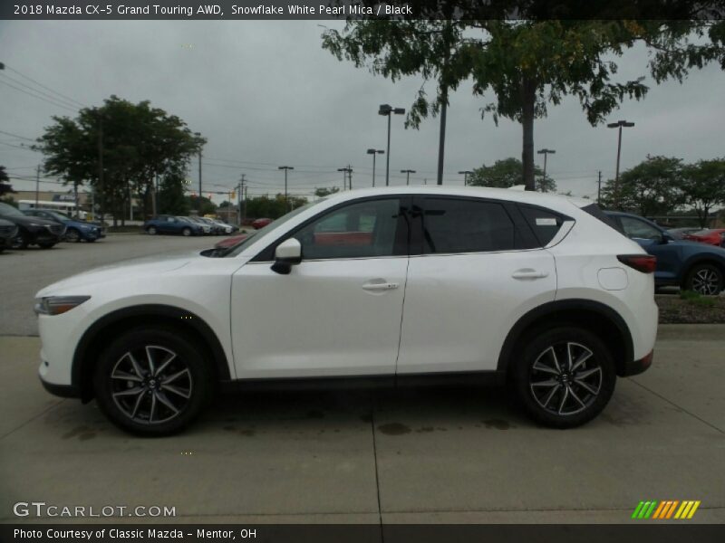 Snowflake White Pearl Mica / Black 2018 Mazda CX-5 Grand Touring AWD