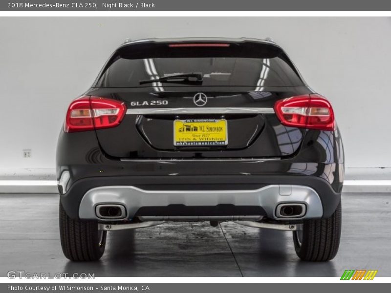 Night Black / Black 2018 Mercedes-Benz GLA 250