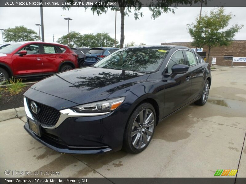 Deep Crystal Blue Mica / Black 2018 Mazda Mazda6 Touring