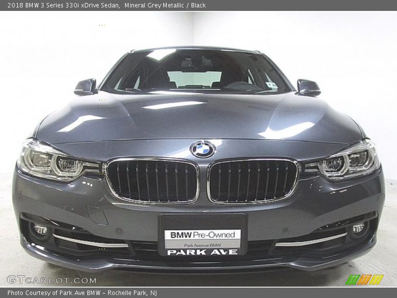 Mineral Grey Metallic / Black 2018 BMW 3 Series 330i xDrive Sedan