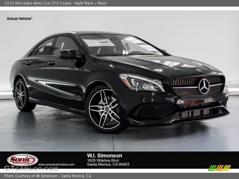 Night Black / Black 2019 Mercedes-Benz CLA 250 Coupe