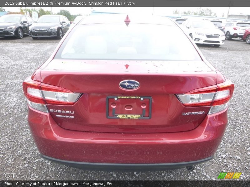 Crimson Red Pearl / Ivory 2019 Subaru Impreza 2.0i Premium 4-Door