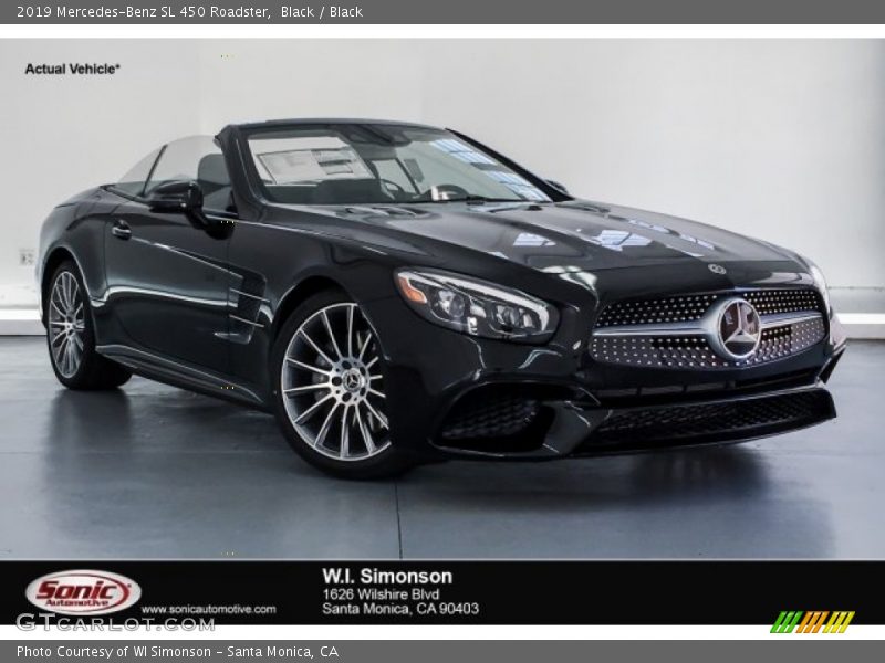 Black / Black 2019 Mercedes-Benz SL 450 Roadster