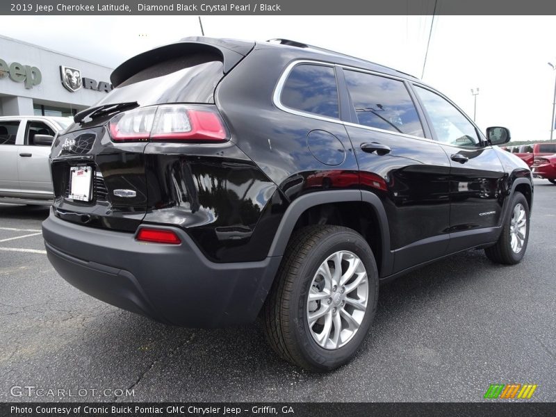 Diamond Black Crystal Pearl / Black 2019 Jeep Cherokee Latitude