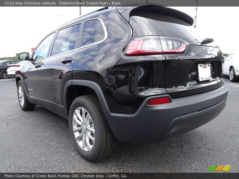 Diamond Black Crystal Pearl / Black 2019 Jeep Cherokee Latitude