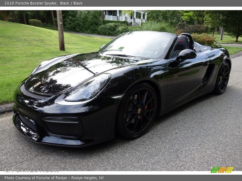 Black / Black 2016 Porsche Boxster Spyder