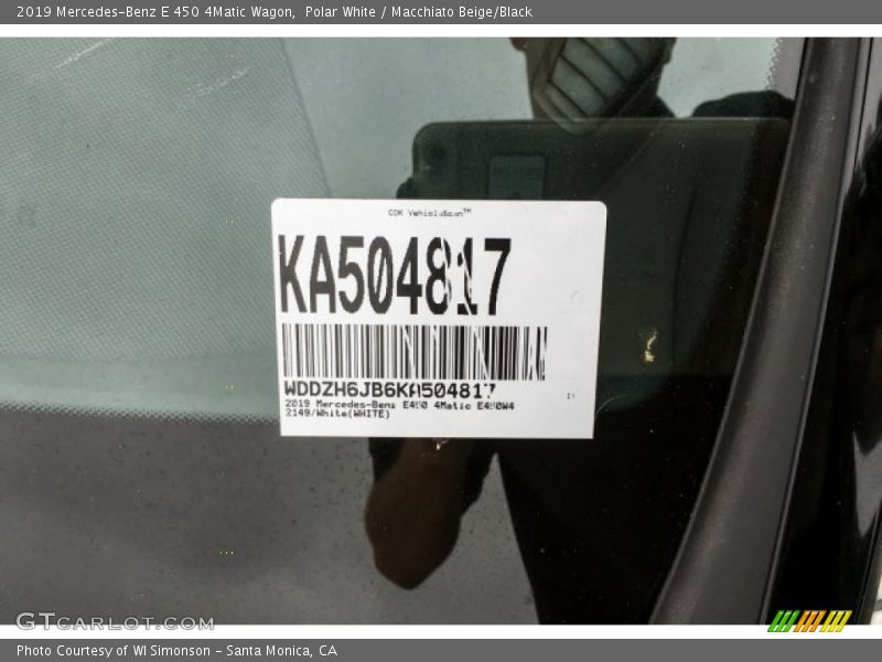Polar White / Macchiato Beige/Black 2019 Mercedes-Benz E 450 4Matic Wagon