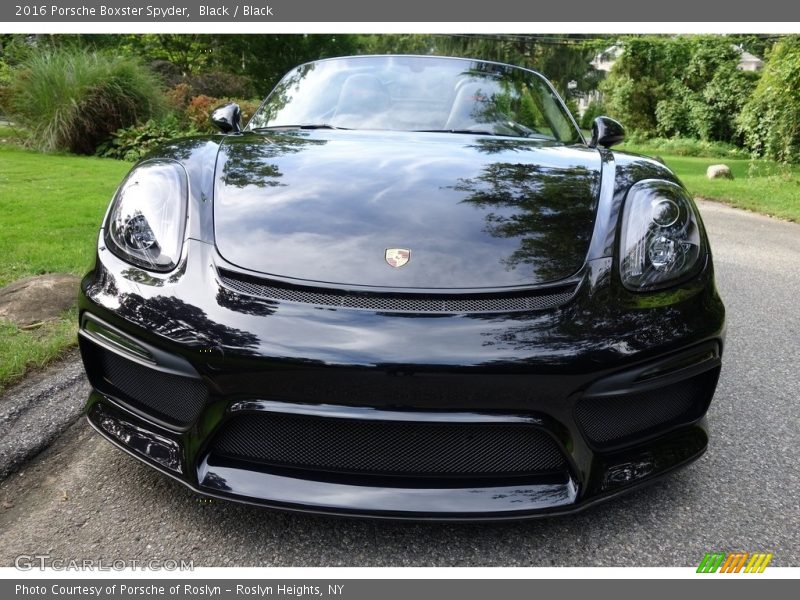 Black / Black 2016 Porsche Boxster Spyder