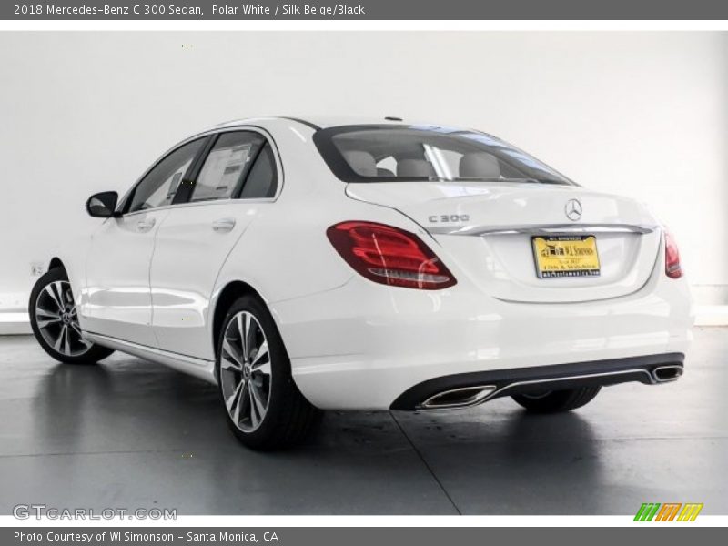 Polar White / Silk Beige/Black 2018 Mercedes-Benz C 300 Sedan