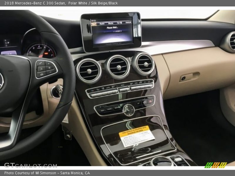 Polar White / Silk Beige/Black 2018 Mercedes-Benz C 300 Sedan