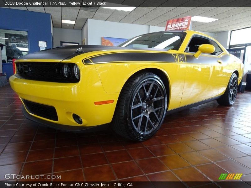 Yellow Jacket / Black 2018 Dodge Challenger T/A Plus
