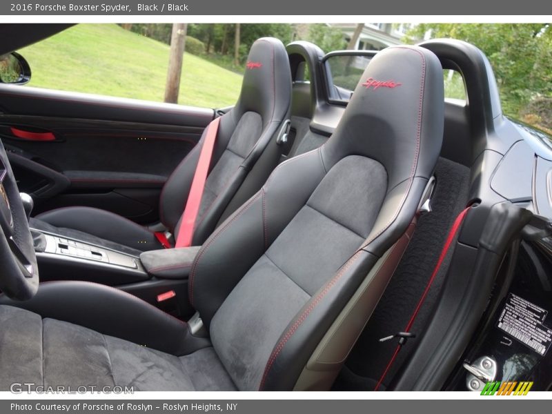 Black / Black 2016 Porsche Boxster Spyder