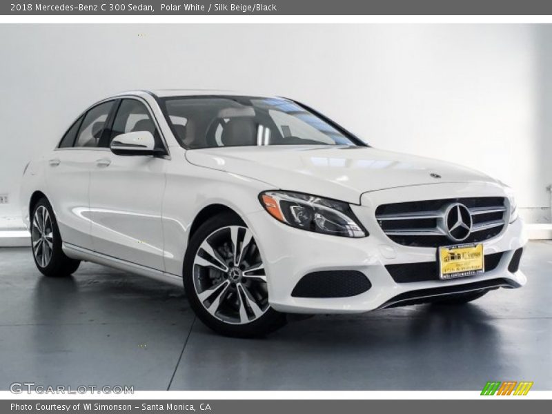 Polar White / Silk Beige/Black 2018 Mercedes-Benz C 300 Sedan