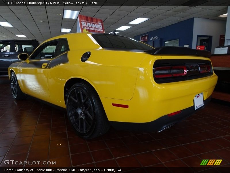 Yellow Jacket / Black 2018 Dodge Challenger T/A Plus