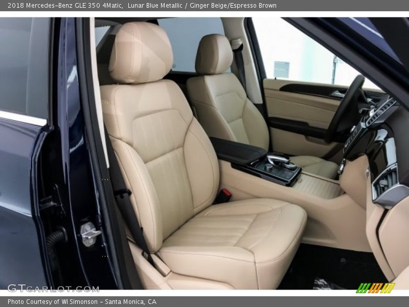 Lunar Blue Metallic / Ginger Beige/Espresso Brown 2018 Mercedes-Benz GLE 350 4Matic