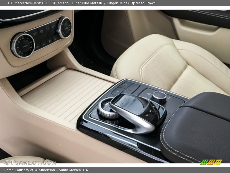 Lunar Blue Metallic / Ginger Beige/Espresso Brown 2018 Mercedes-Benz GLE 350 4Matic