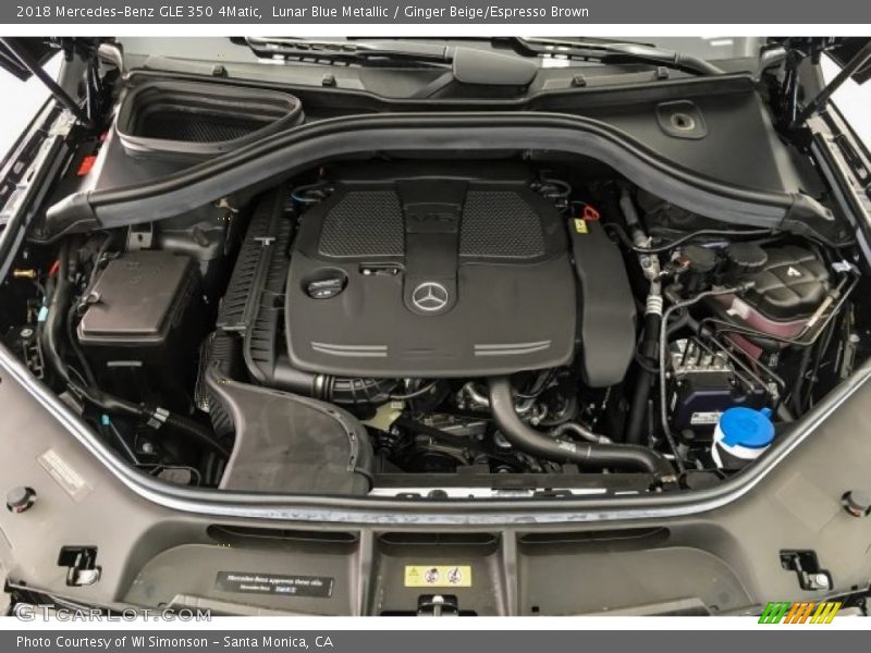 Lunar Blue Metallic / Ginger Beige/Espresso Brown 2018 Mercedes-Benz GLE 350 4Matic