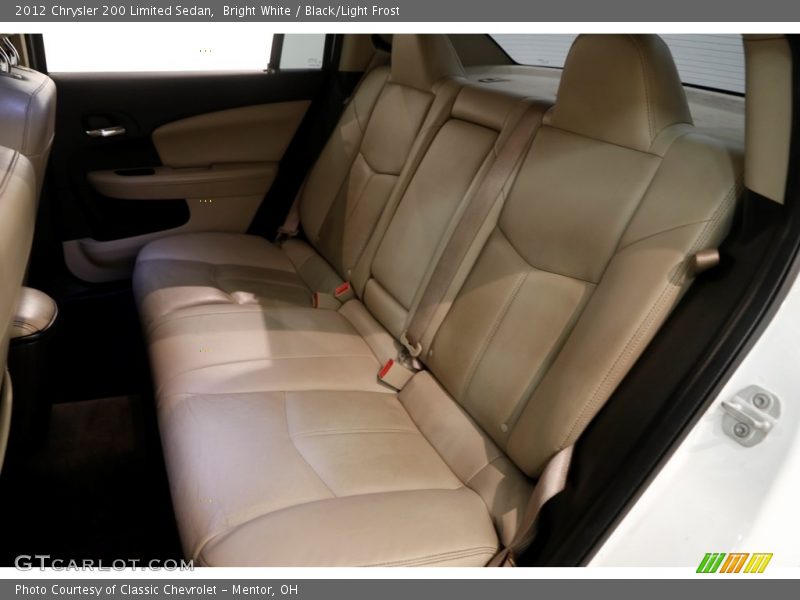 Bright White / Black/Light Frost 2012 Chrysler 200 Limited Sedan